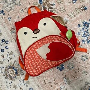 Skip Hop Zoo Fox Backpack – Kids Preschool Bag Cute Red Fox Animal Design- Flaws